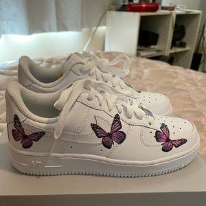 Air Force 1’s Custom Purple Butterflies